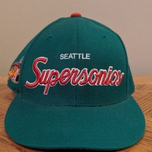 Seattle Supersonics Mitchell & Ness fitted hat